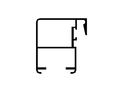 Parante central hoja corte a 90º